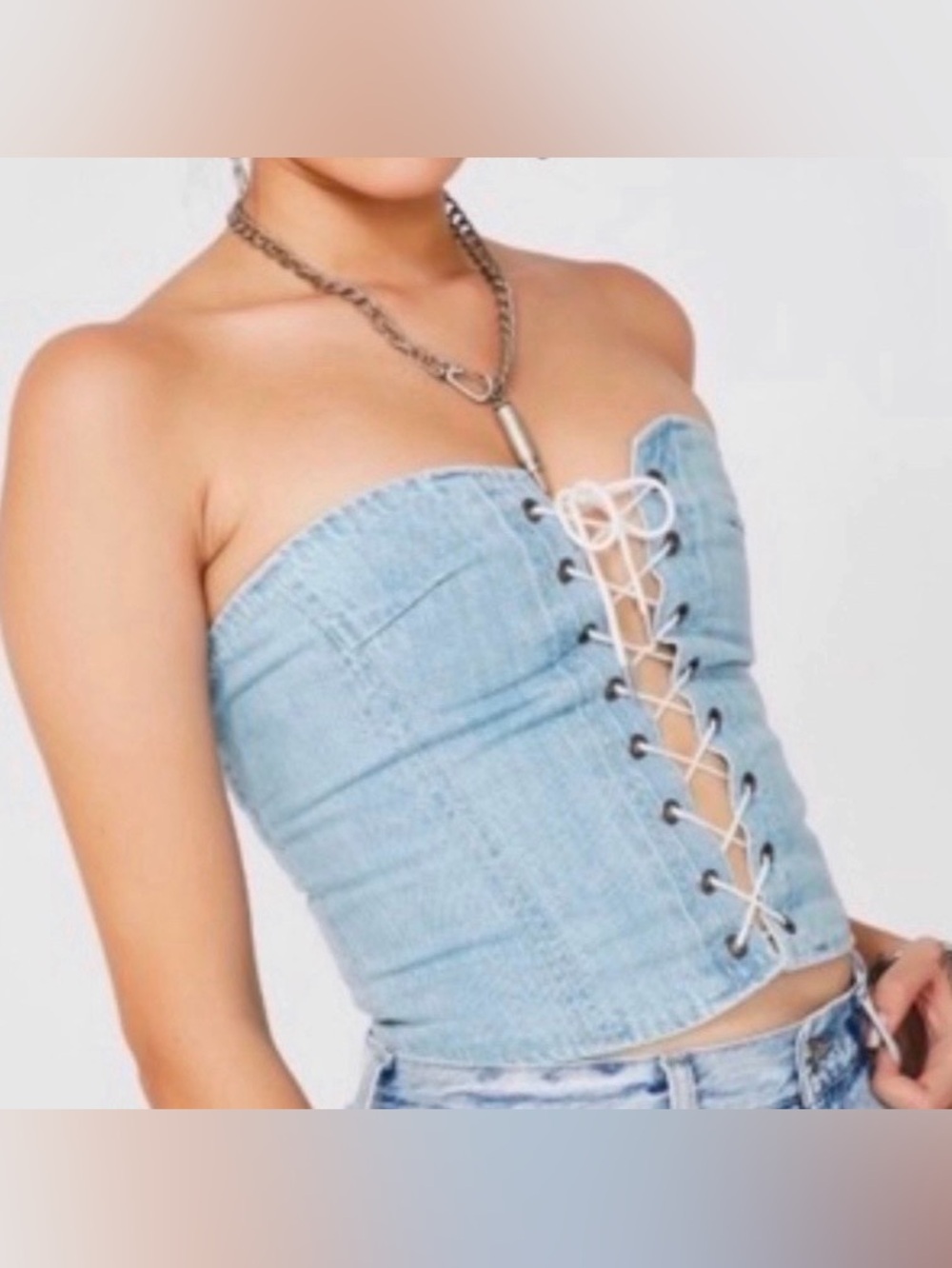 Pistola denim bustier